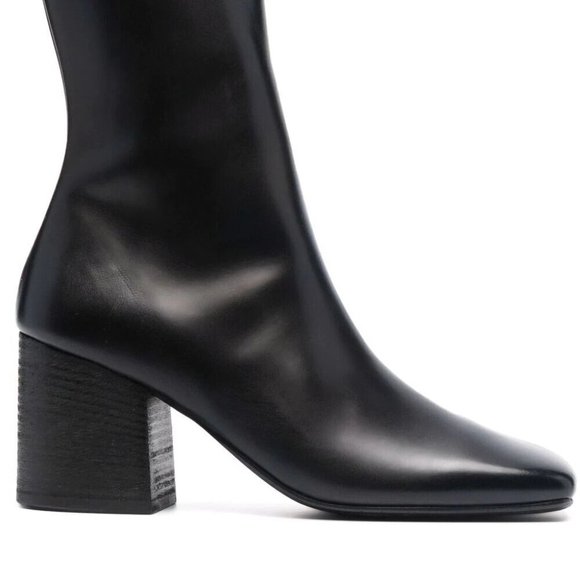 Marsèll square-toe mid-calf leather boots Size 39 - Picture 2 of 16